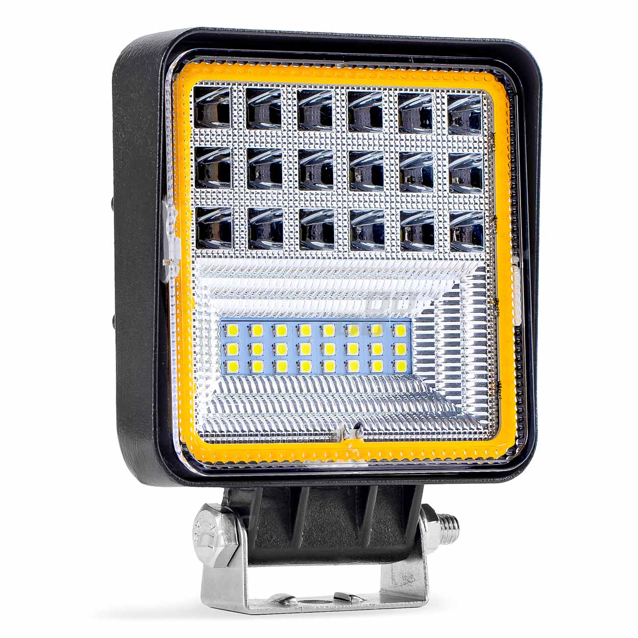 AMiO AWL12 LED delovna svetilka, 42 LED + COB oranžna, 12V/24V