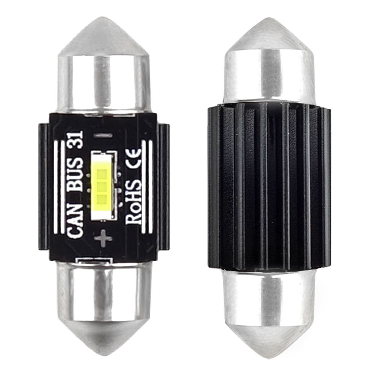 LED žarnici AMiO CANBUS C5W 31mm, bela, 12-24V