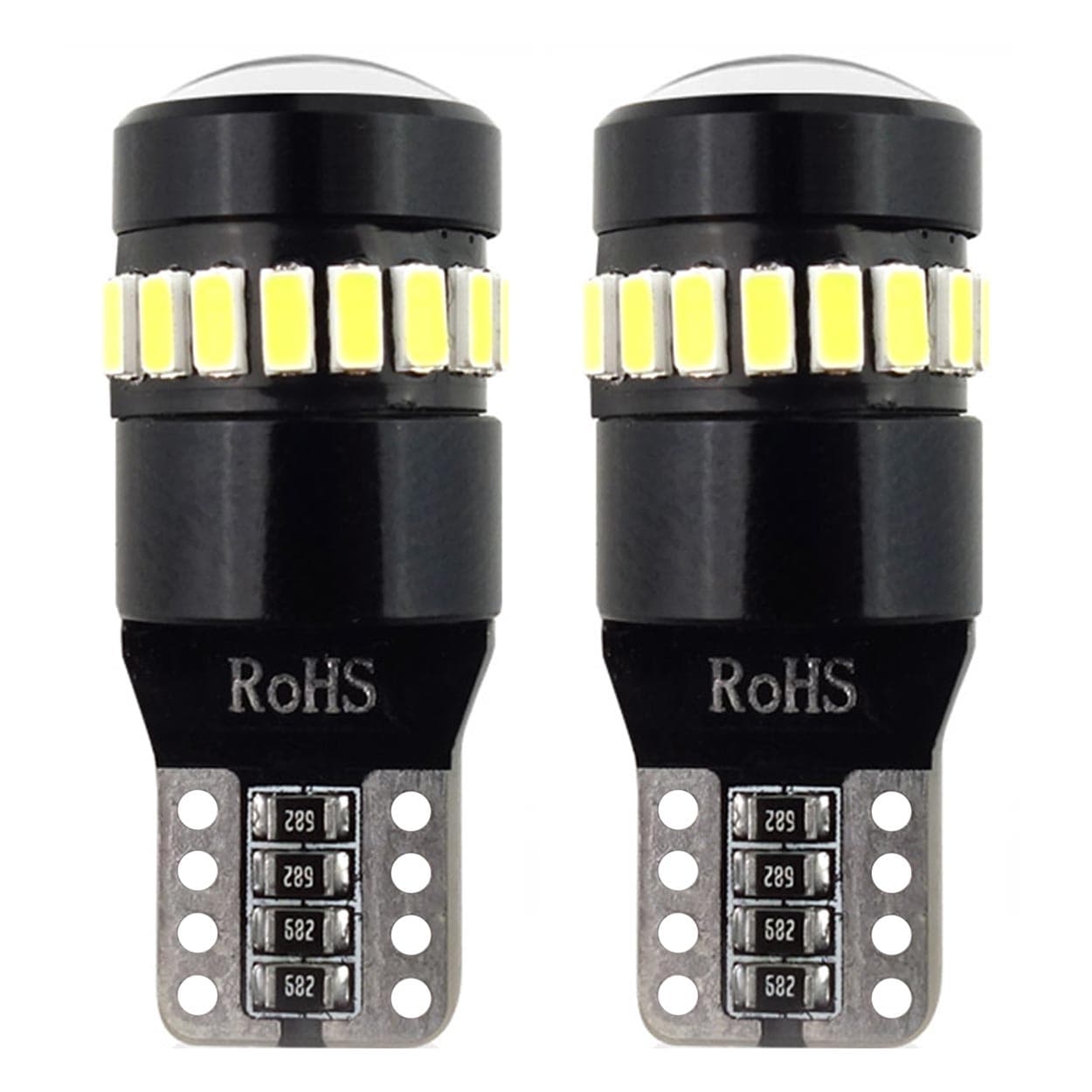 LED žarnici AMiO CANBUS T10 W5W 18SMD 3014 + 1SMD, bela, 12-24V