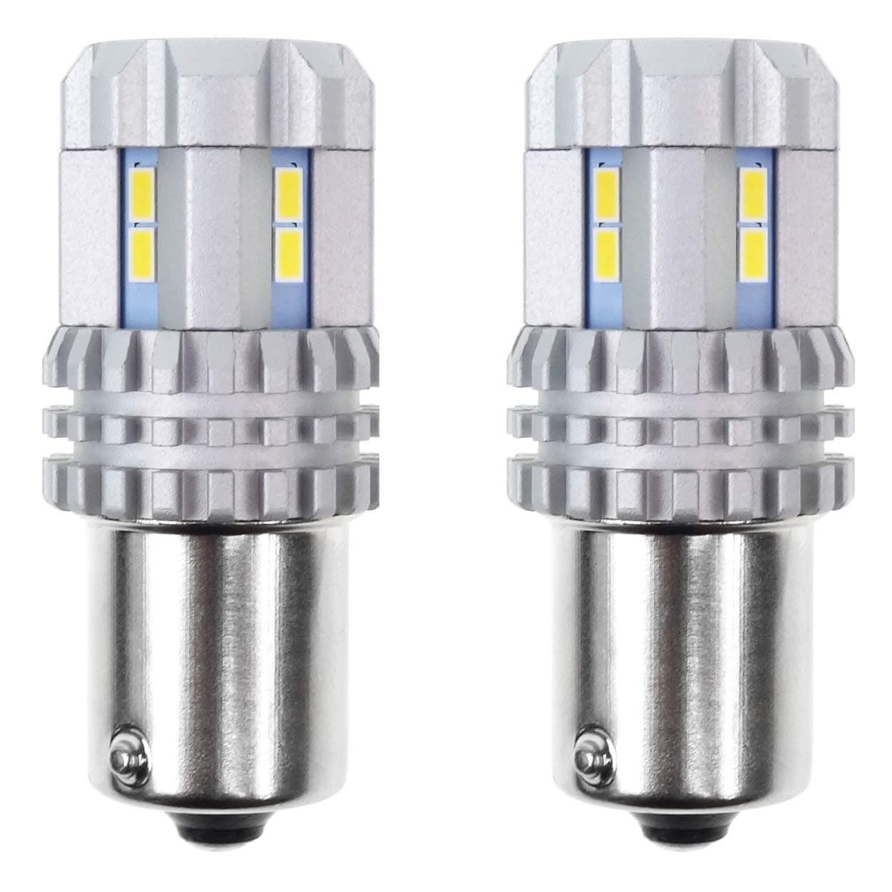 LED žarnici AMiO CANBUS 1156 BA15S 22SMD 3020, bela, 12-24V