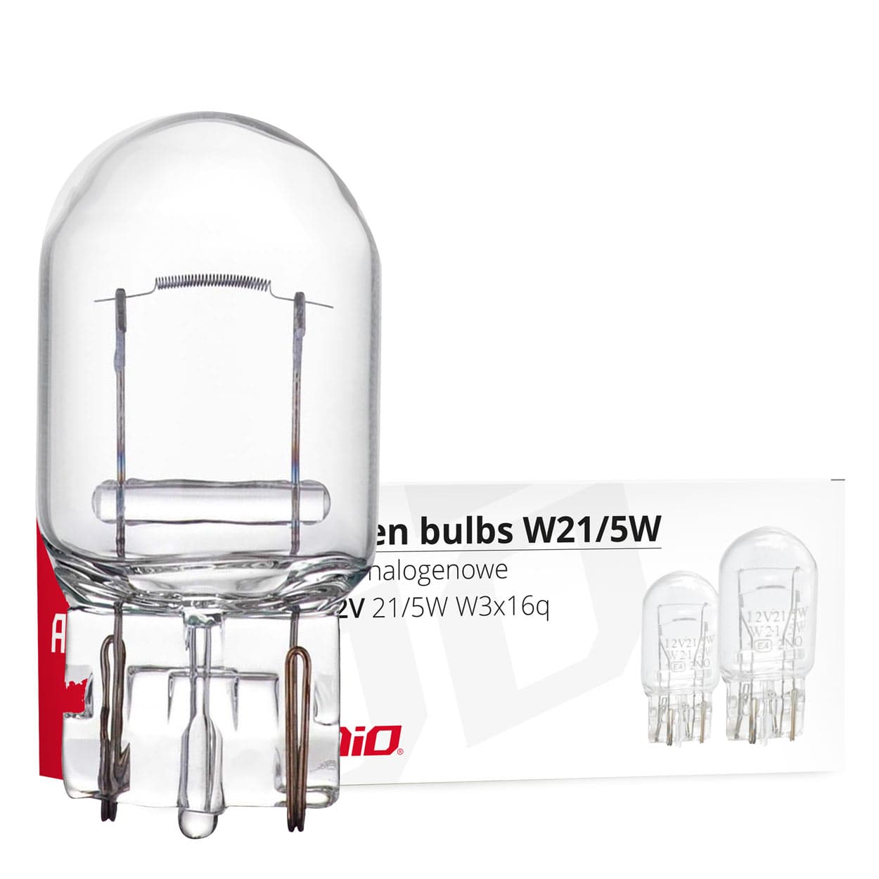 AMiO Halogenske žarnice T20 W21W (12V, 21W, W3x16d) - 10 kos.