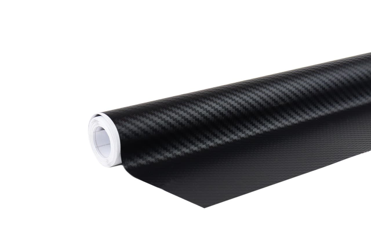 AMiO Carbon folija, črna mat 3D 30cm x 150cm