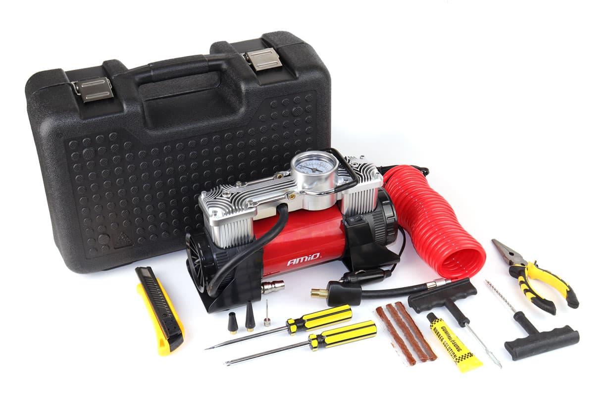 AMiO avtomobilski kompresor ACOMP-18, 12V, 2 valja