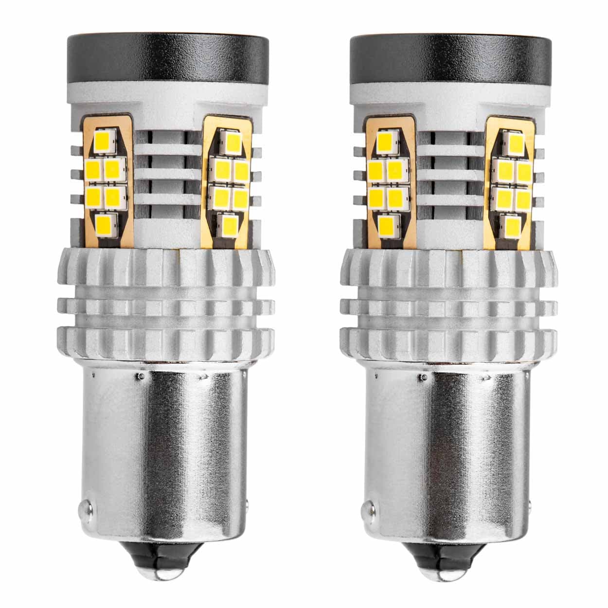 AMiO LED žarnici Canbus BA15S P21W bela 12V/24V, 24xSMD 3020