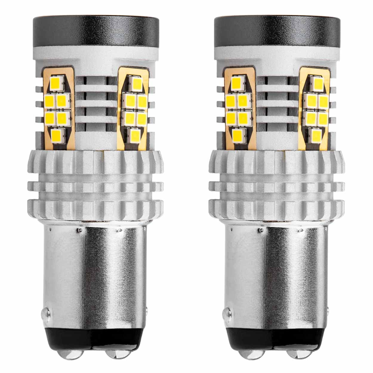 AMiO LED žarnici Canbus BAY15D P21/5W bela 12V/24V, 24xSMD 3020