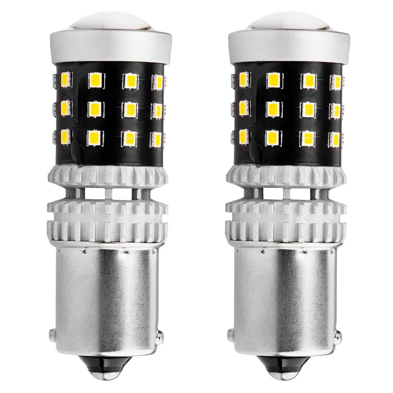 AMiO LED žarnici Canbus BA15S P21W bela 12V/24V, 39xSMD 2016