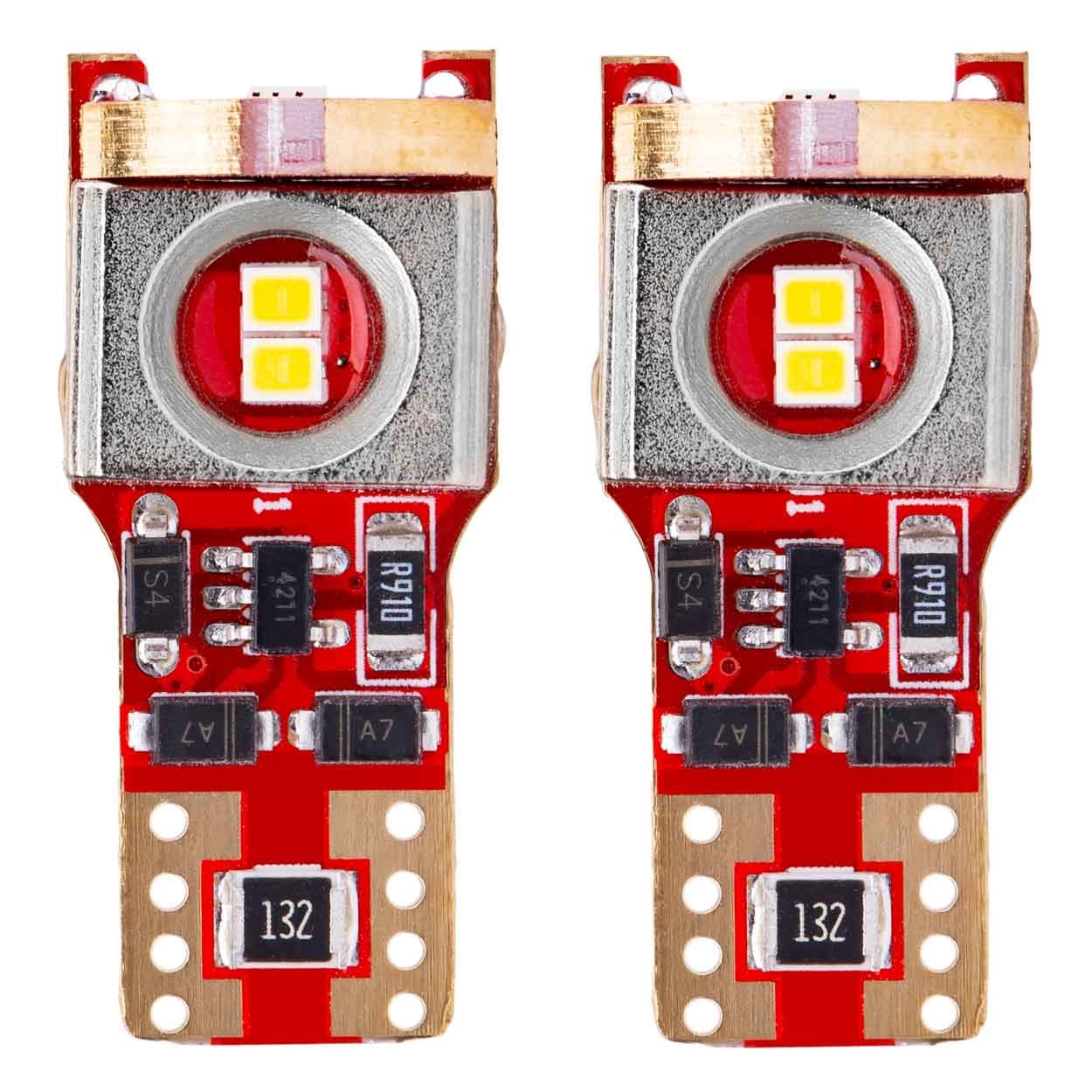 Avtomobilska LED žarnica AMiO T10 W5W CANBUS beli xenon 12V/24V (2 kosa)
