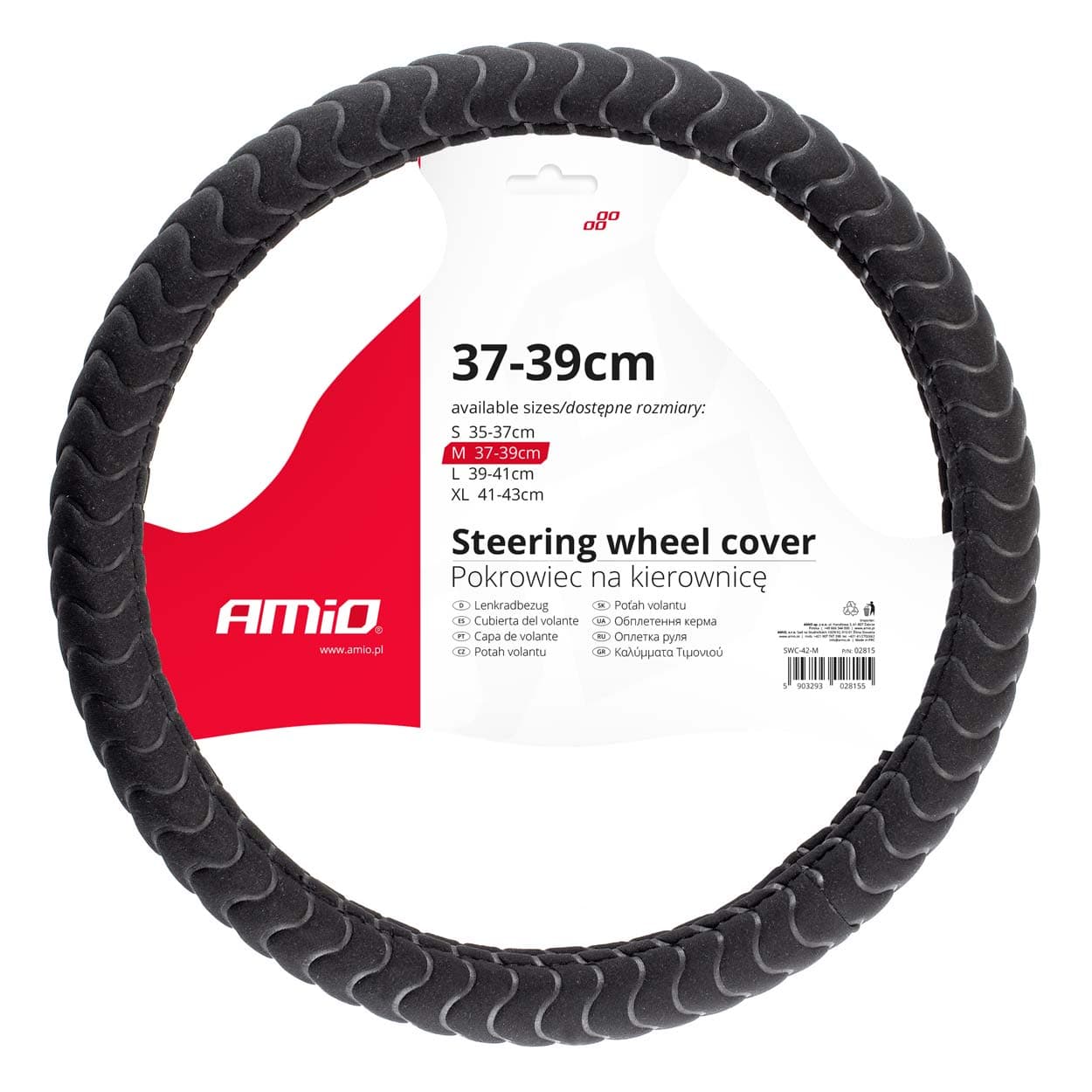 AMiO Prevleka za volan, vel. M (37-39 cm)