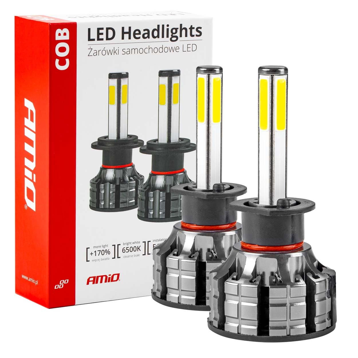 AMiO LED žarnice za avto COB H1 6500K