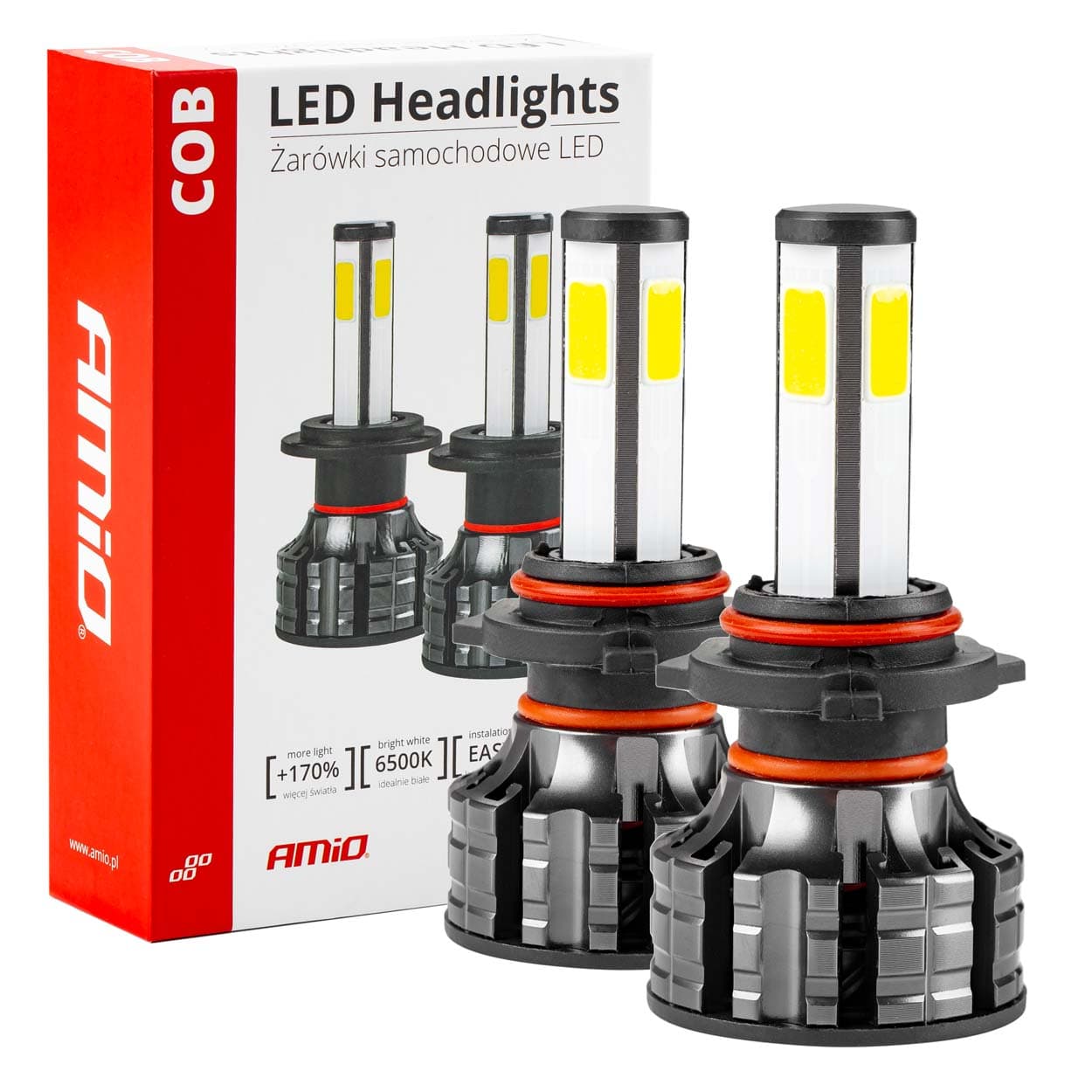 AMiO LED žarnice za avto COB HB3 6500K