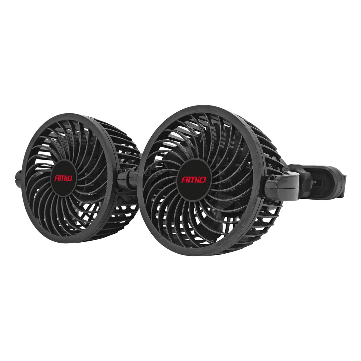 Dvojni avtomobilski ventilator AMiO 12V na vzglavnik (2x 10 cm)