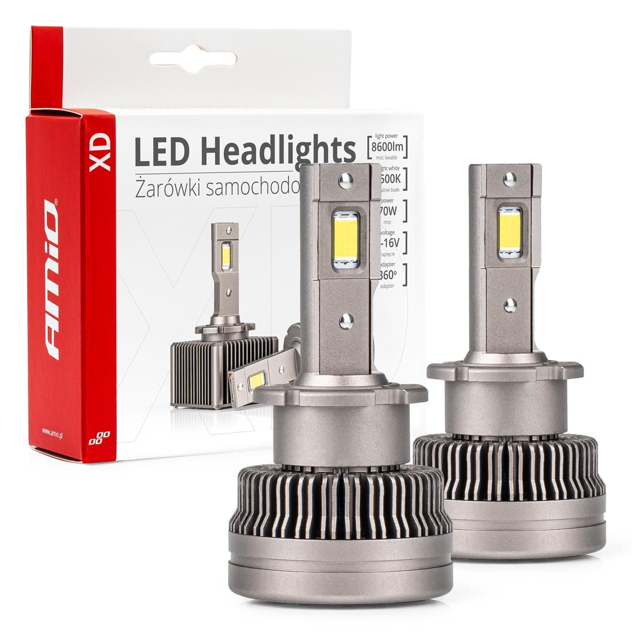 AMiO LED žarnici D4S/D4R Serija XD 6500K CANBUS