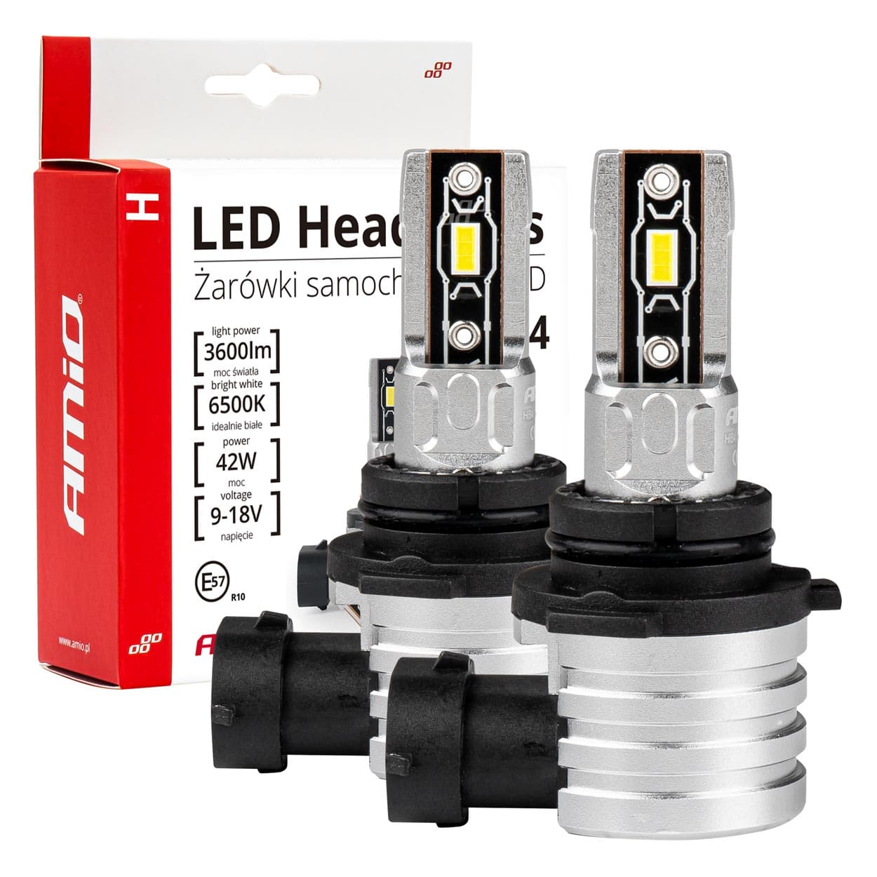 AMiO H-mini HB4 9006 LED Avtomobilske žarnice 6500K Canbus
