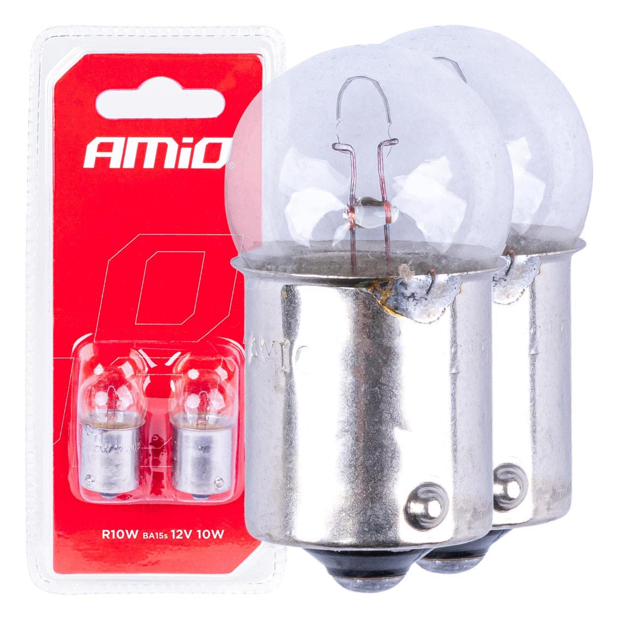 AMiO Halogenske žarnice R10W BA15s, 12V, 2 kos