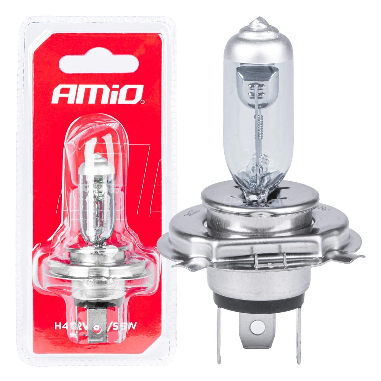 AMiO H4 Halogenska žarnica, 12V, 60/55W, 1 kos