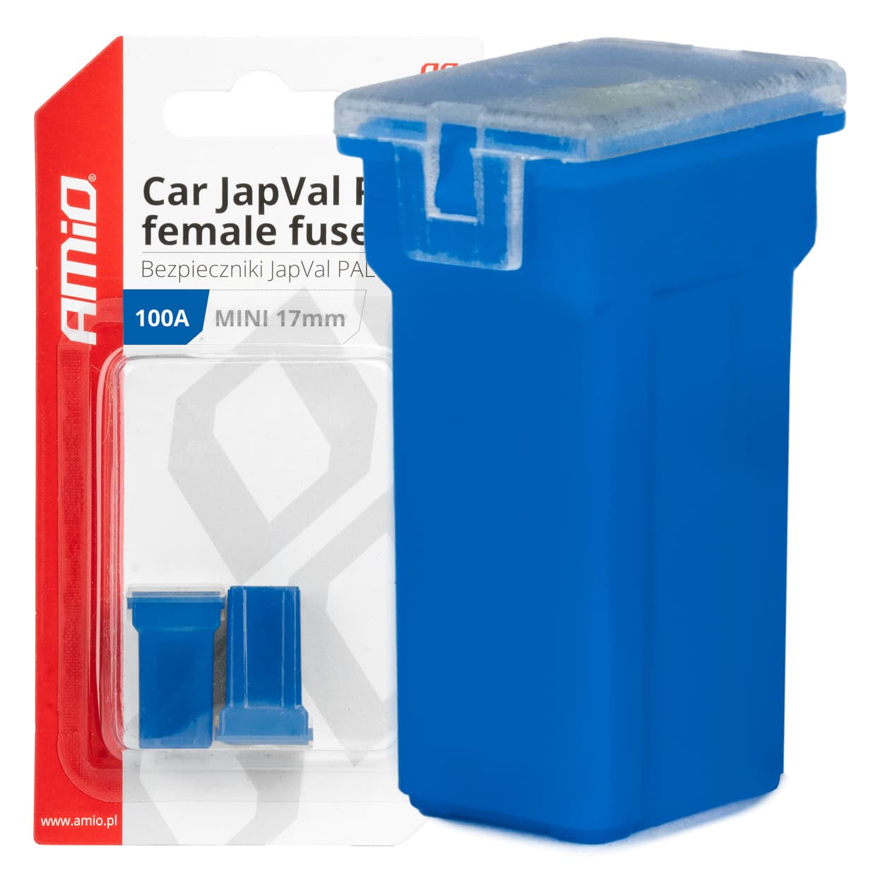 AMiO JAPVAL PAL Female mini avtomobilski varovalki, 2 kosa, 100A