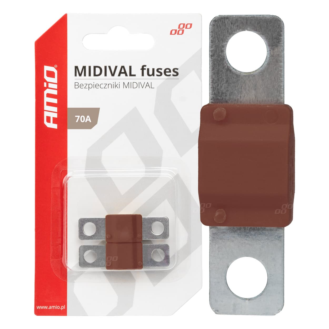 AMiO MIDIVAL MTA avtomobilski varovalki, 2 kosa, 70A