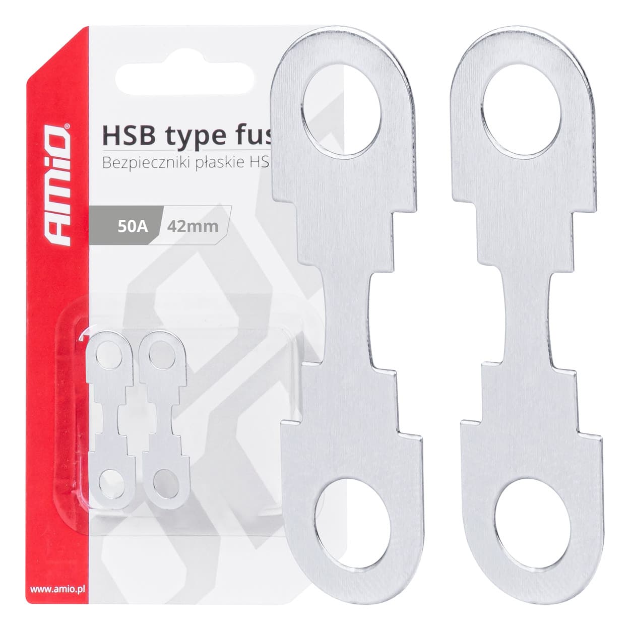 AMiO varovalke HSB, 2 kosa, 42mm, 50A