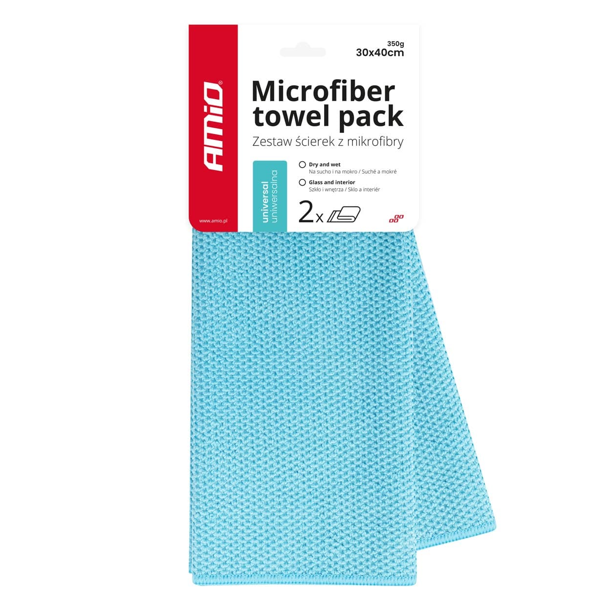 Univerzalna mikrofiber krpa AMiO, 30x40 cm, 2 kosa