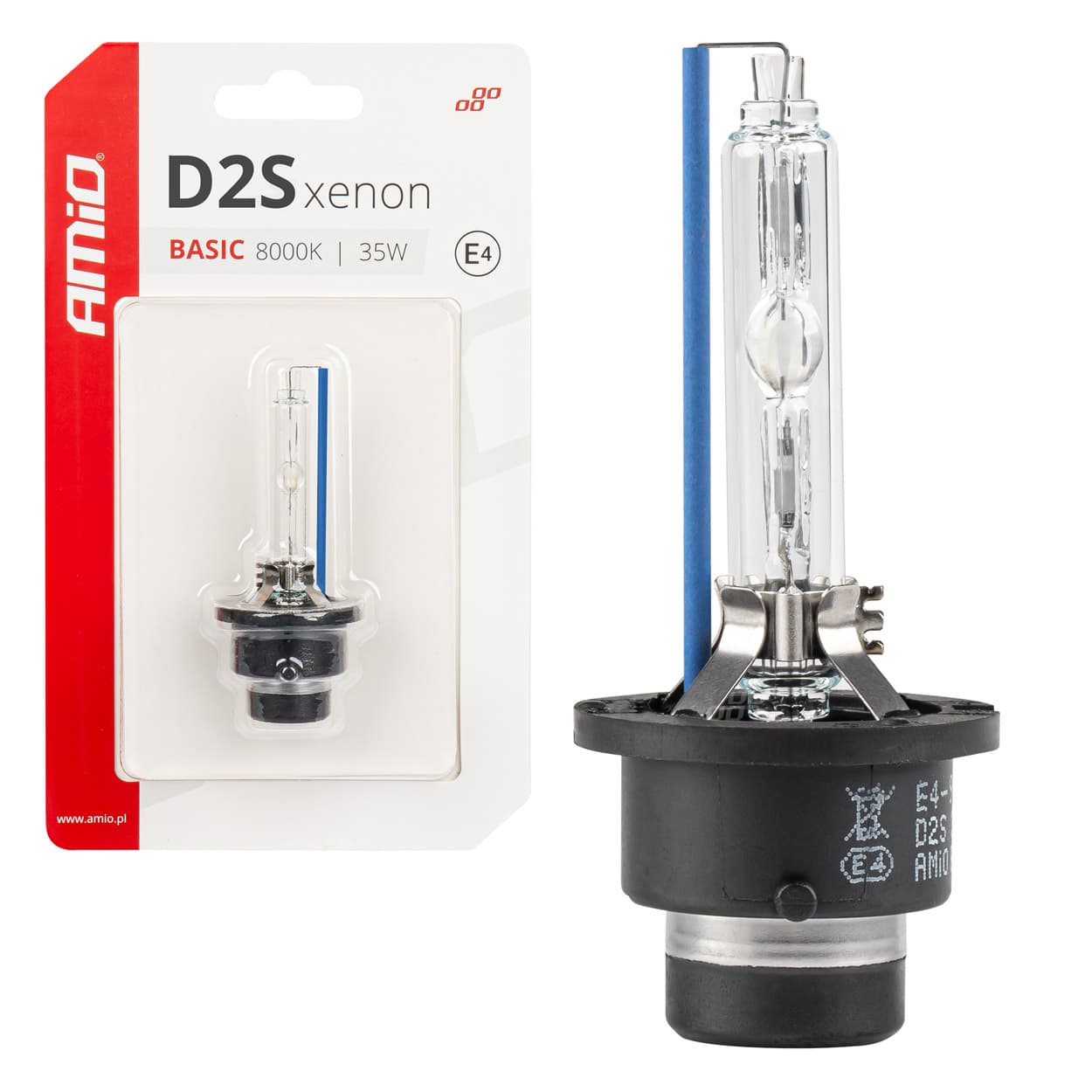 AMiO Xenon žarnica D2S 8000K