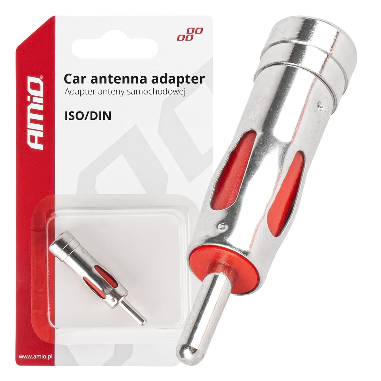 Antenski adapter AMiO ISO na DIN (raven)