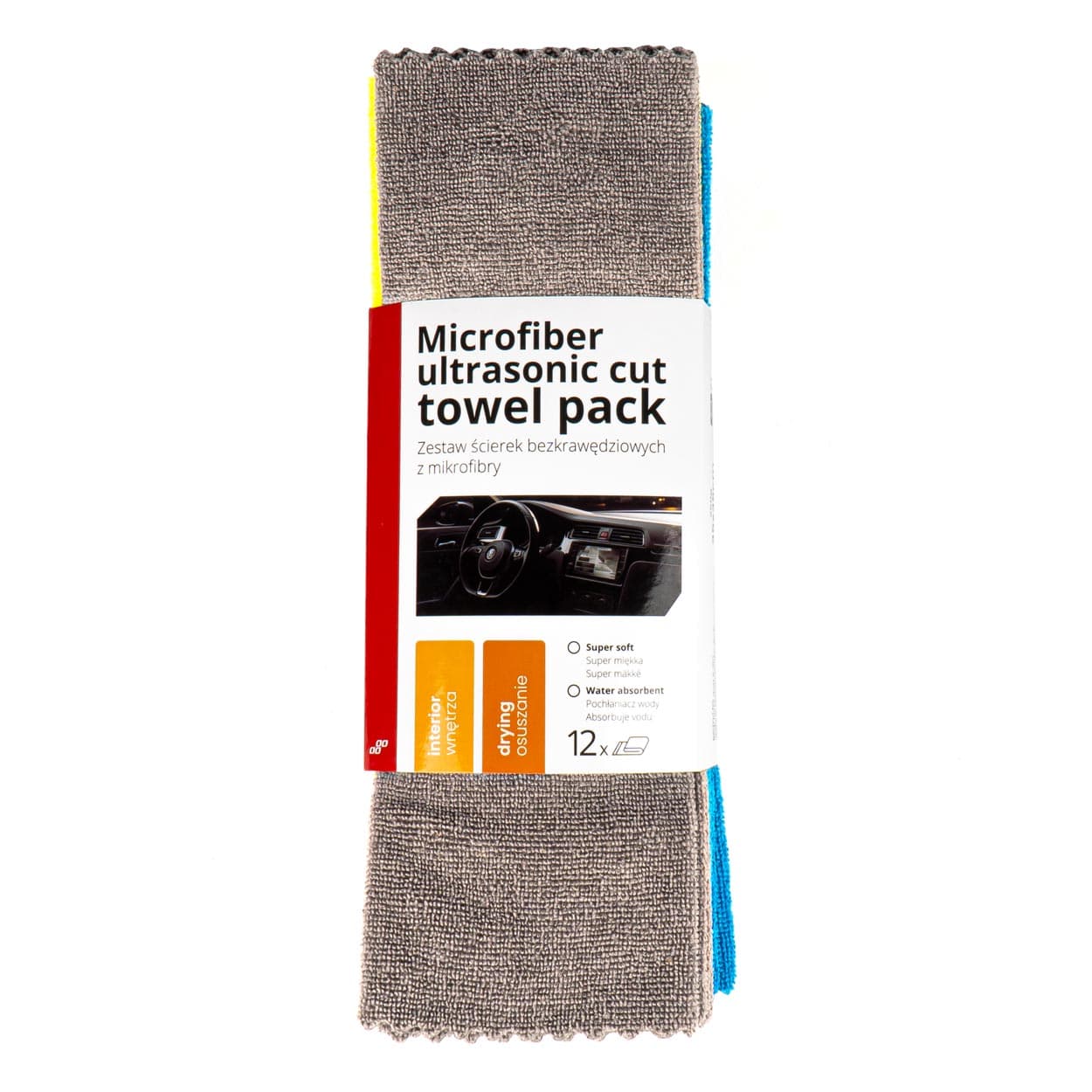 AMiO Set 12 mehkih mikrovlaknenih krpic za čiščenje (35x35 cm, 250g)