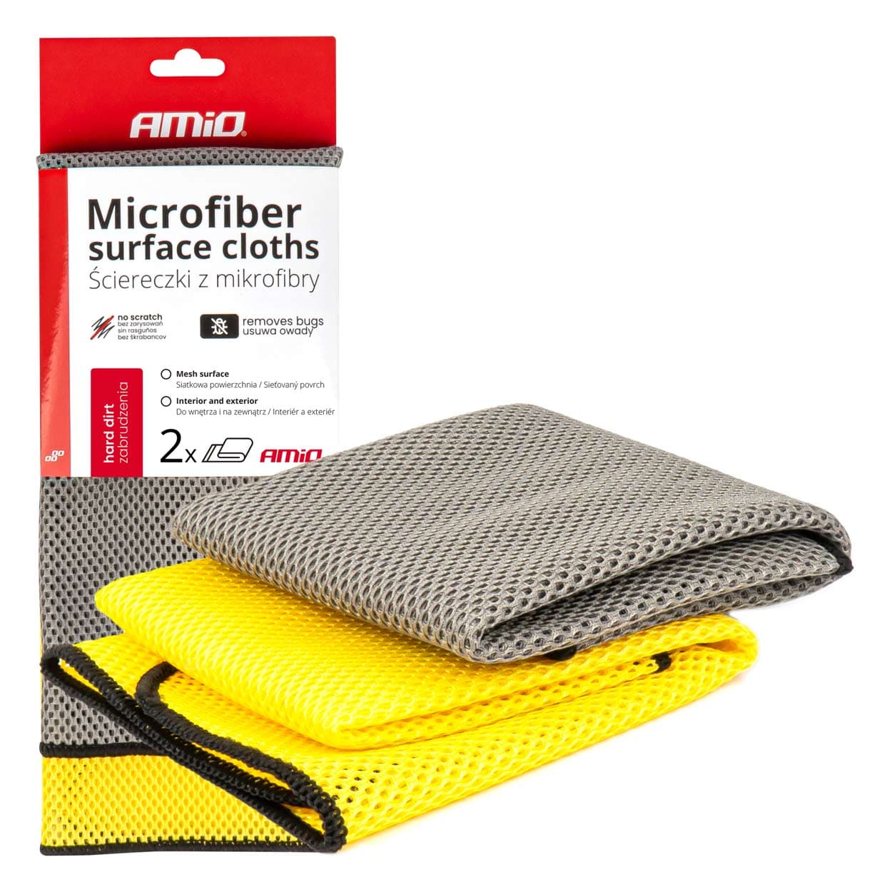 Mikrofiber krpice AMiO za odstranjevanje žuželk, 2 kosa