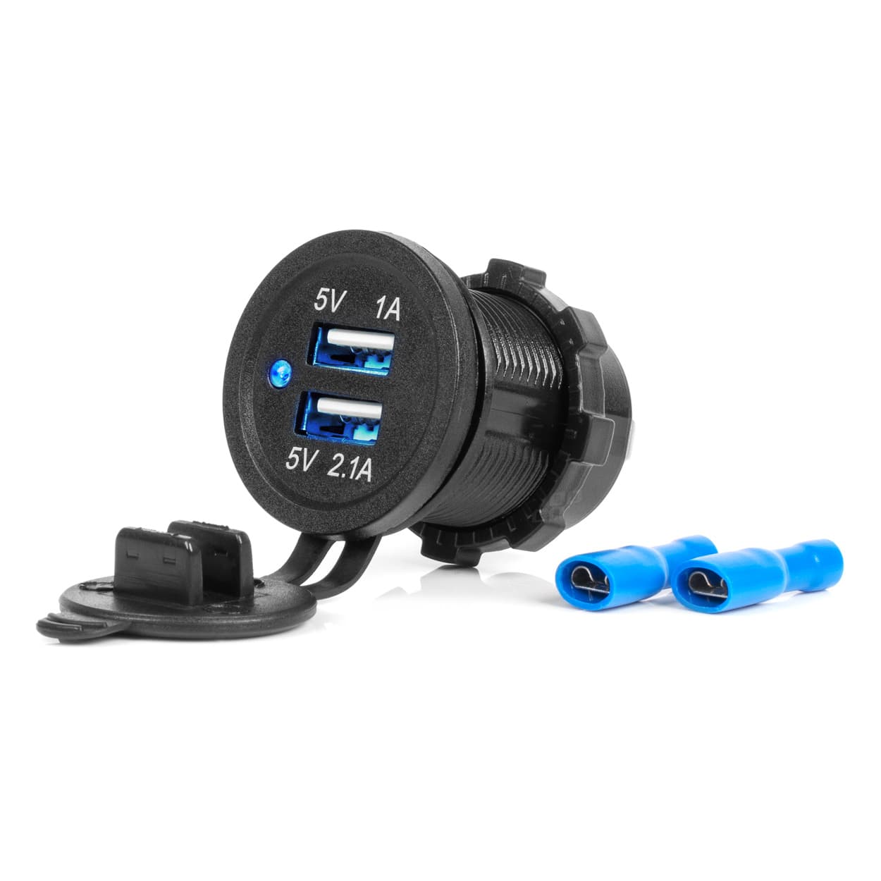 AMiO Vodoodporna avtomobilska polnilna postaja z 2xUSB (3.1A)