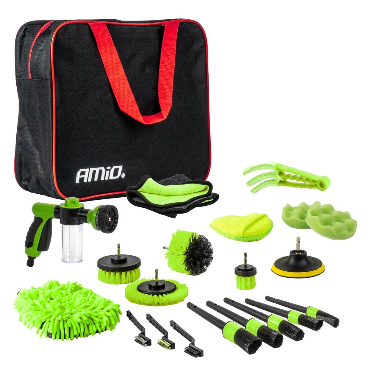 Set za detailing avtomobila AMiO, 21 delni