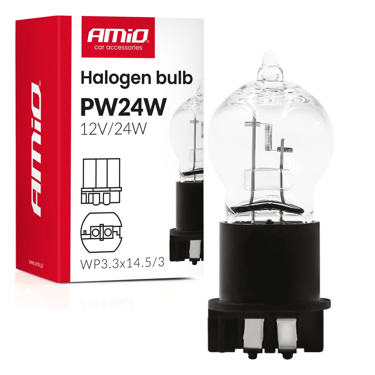 Avtomobilska žarnica AMiO PW24W 12V 24W