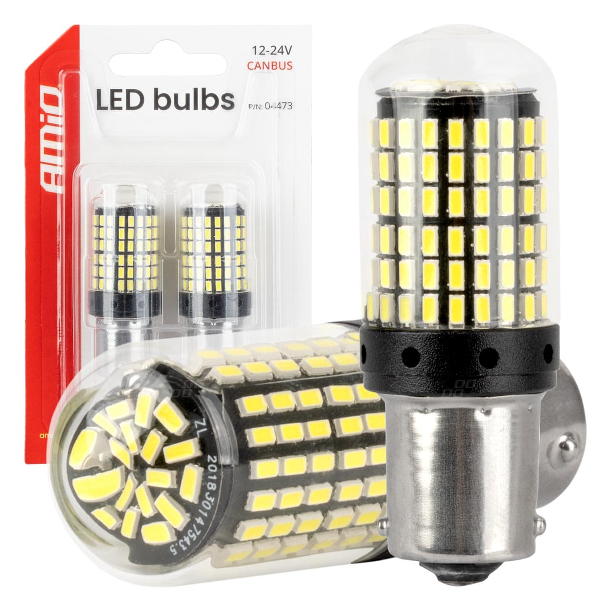 AMiO LED žarnica BA15S P21W CANBUS (12/24V)