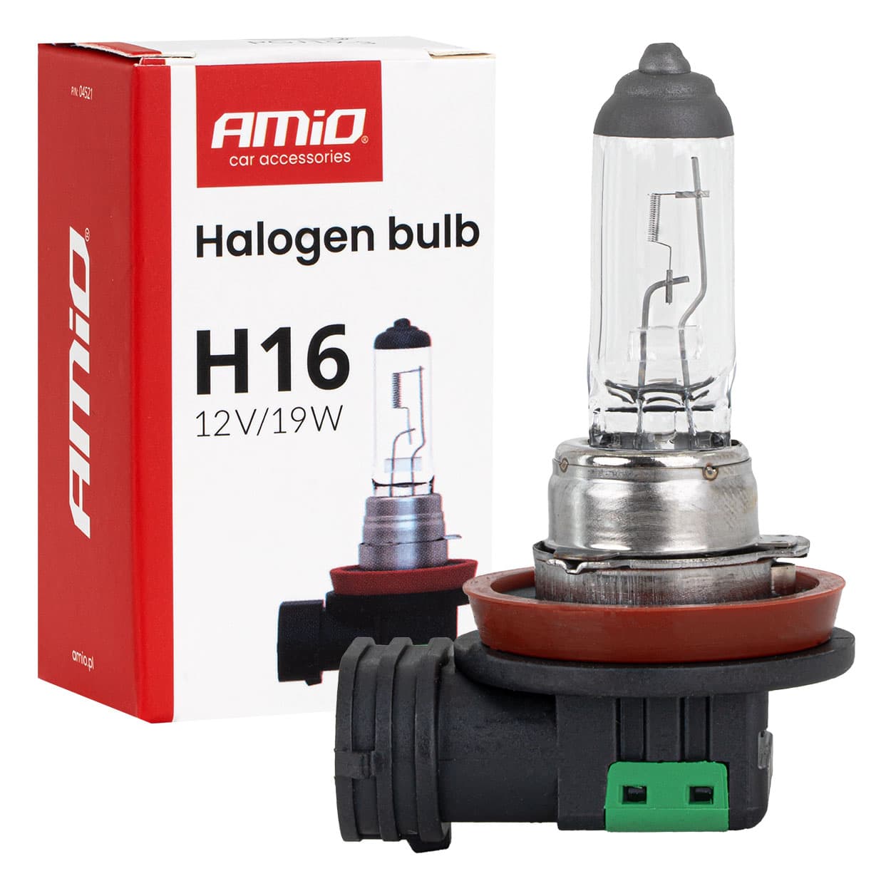 Halogenska žarnica AMiO H16, 12V, 19W, PGJ19-3