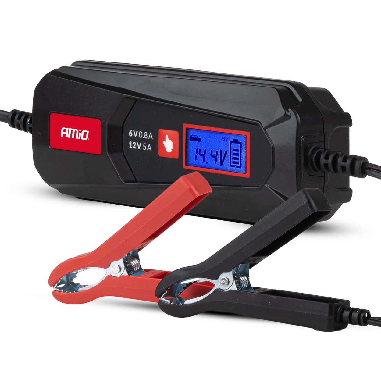 Digitalni polnilnik AMiO AMiO-04522, 5A, 6V/12V (SLA, LFP)