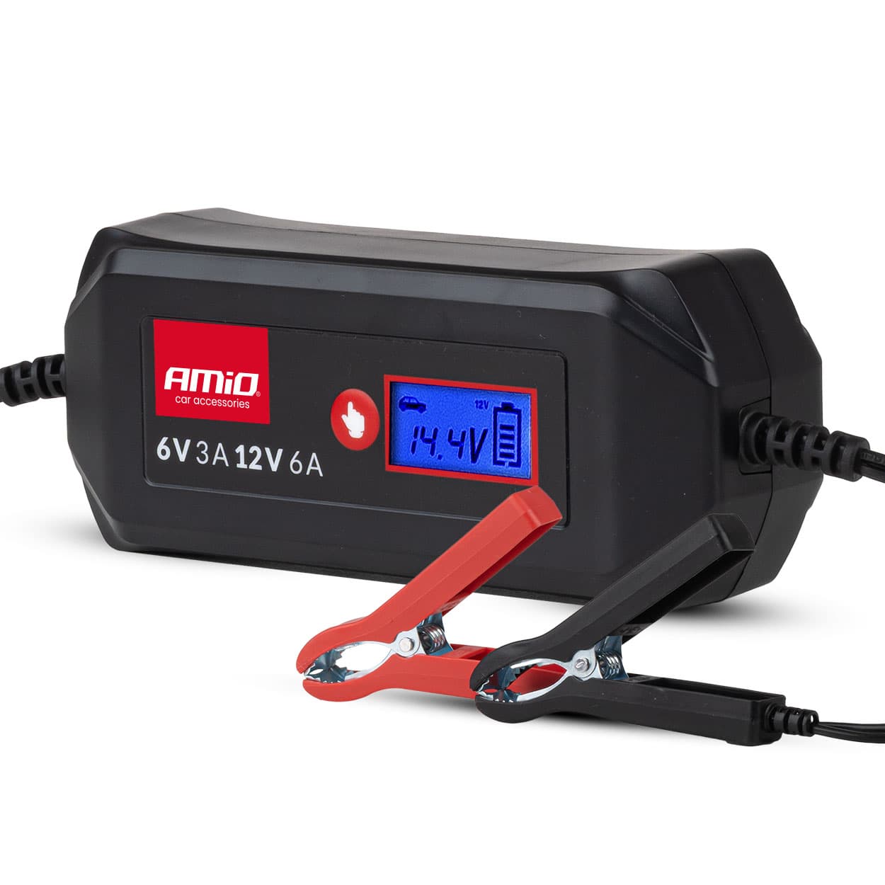 AMiO Digitalni polnilnik akumulatorjev 6A, 6V/12V