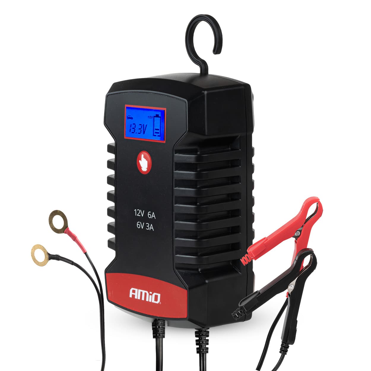 Digitalni polnilnik AMiO PRO HOOK AMiO-04532, 6A, 6V/12V (SLA, LFP)