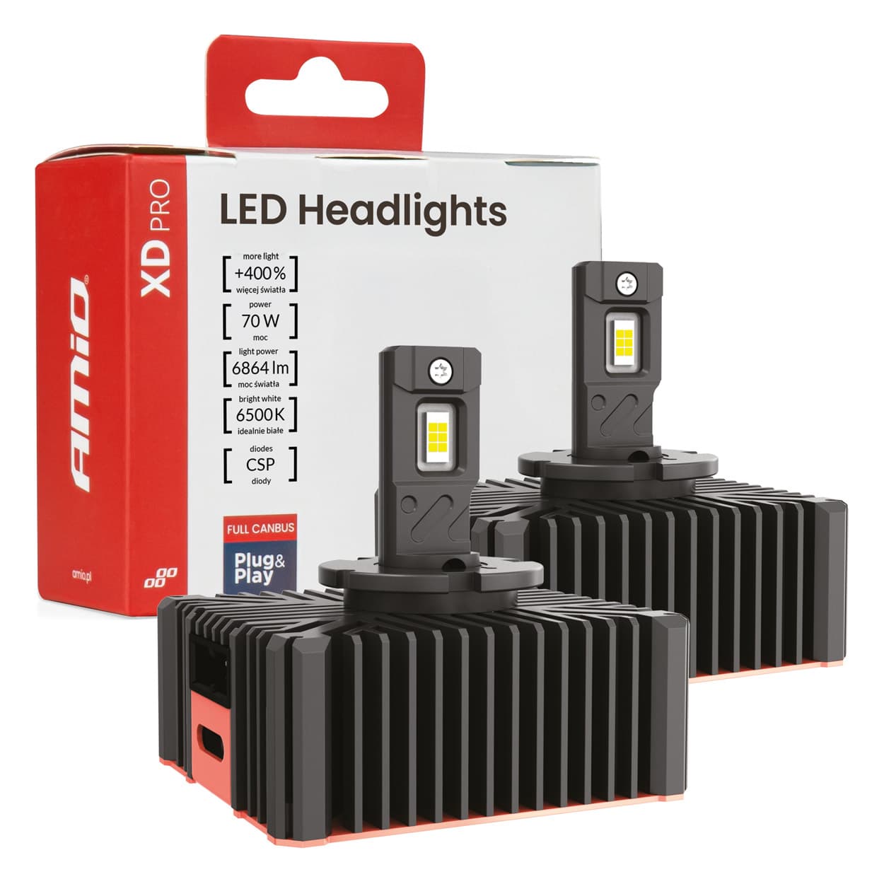 AMiO LED žarnici XD PRO D5S Full Canbus