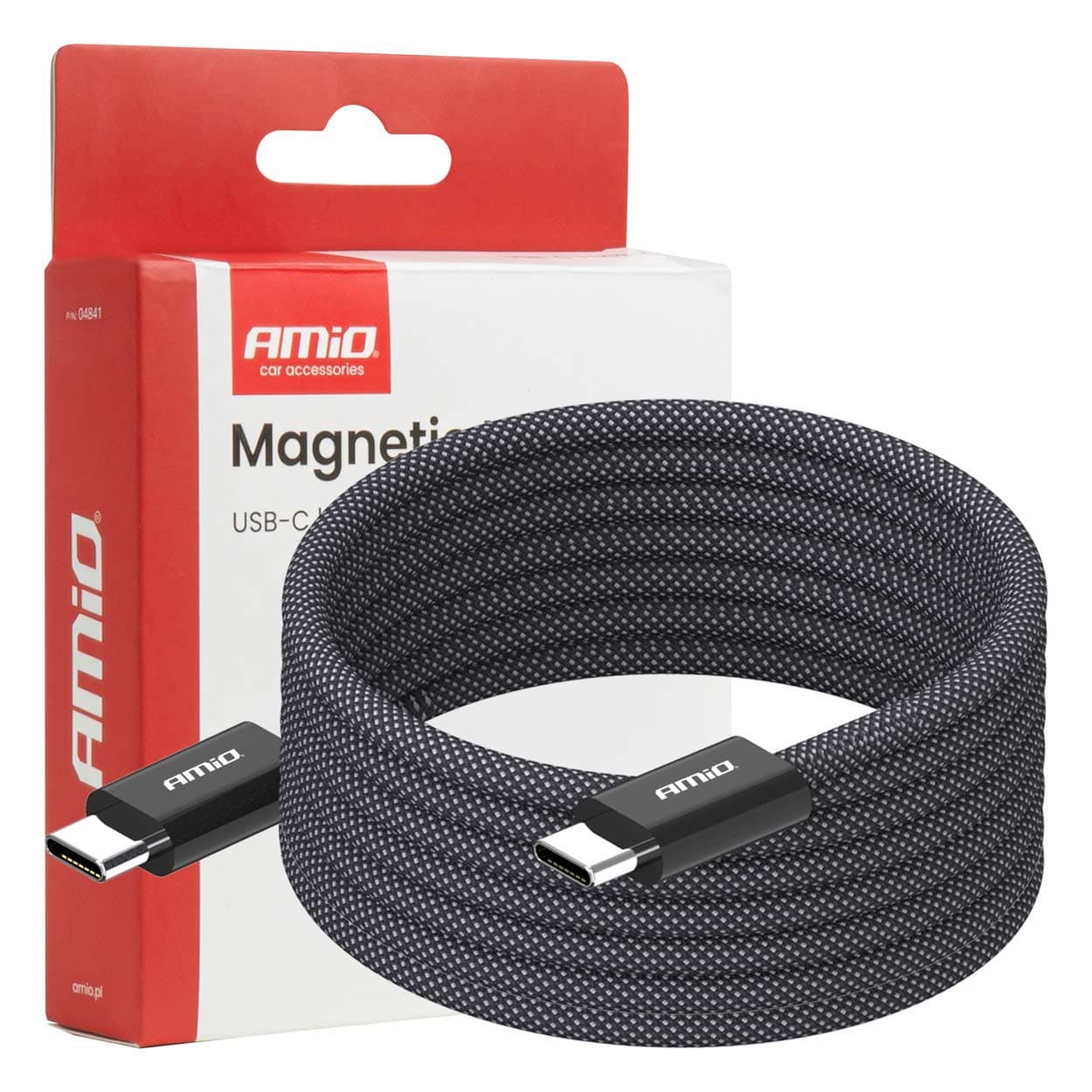 AMiO USB-C magnetni kabel USB-C - USB-C 60W 200cm