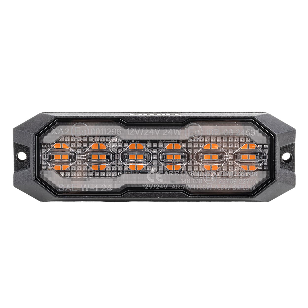 OPOZORILNA LUČ AMiO (Oranžna, Obrys, Pozicijska, LED, R65/R148, 12/24V, 24W)