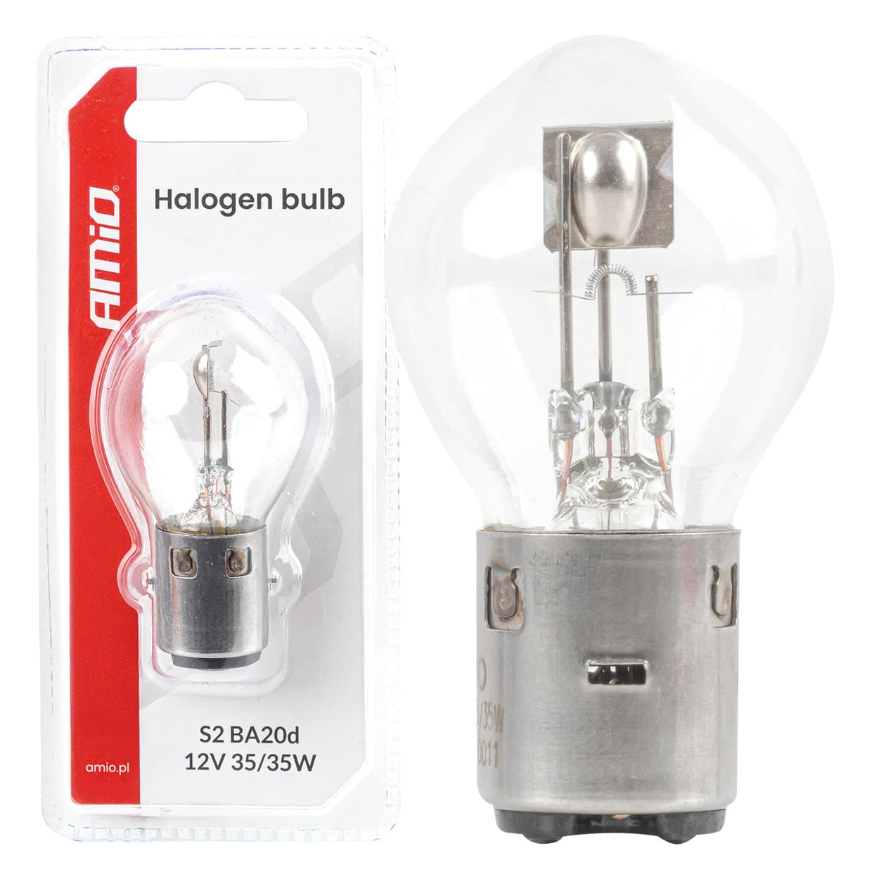 AMiO Halogenska žarnica S2, 12V, 35/35W, BA20d