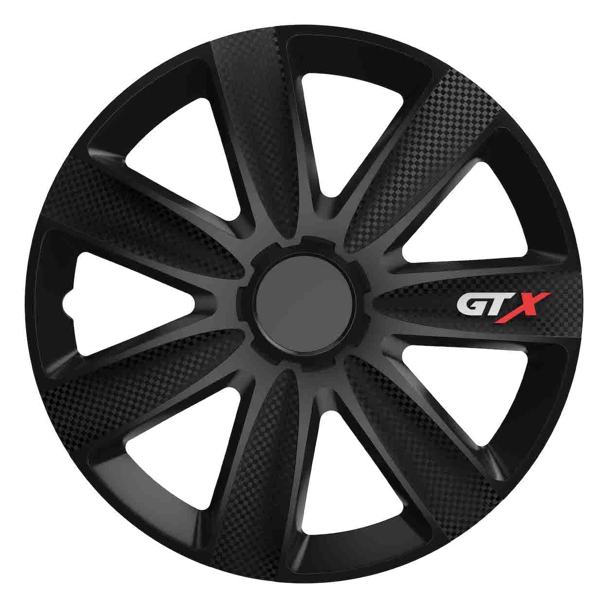 Avtomobilski pokrov platišča VERSACO "GTX Carbon", črn, 16"