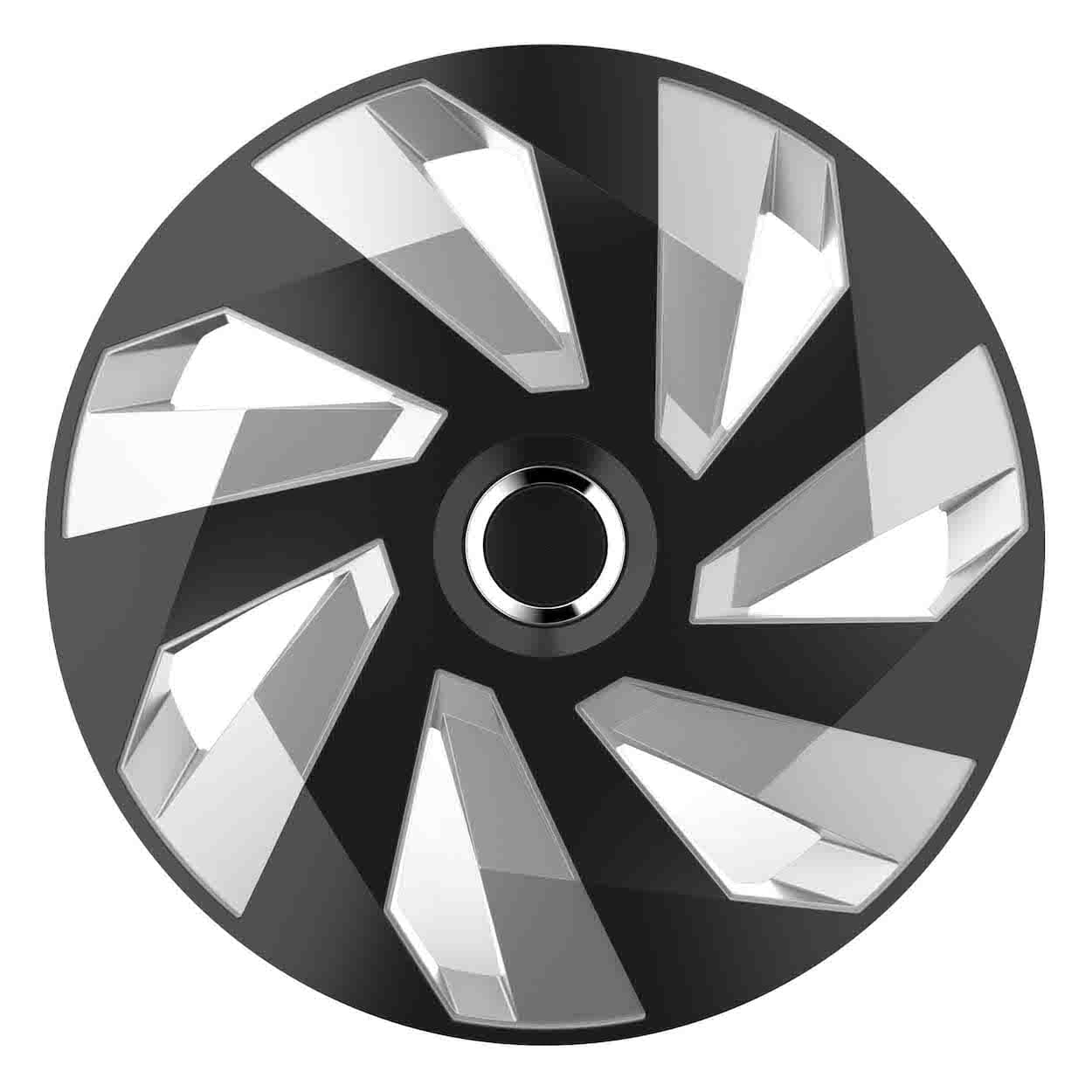 Versaco pokrov platišča Vector RC, črno-srebrn, 14"