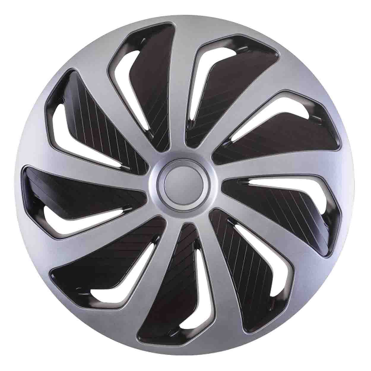 Avtomobilski pokrov platišča VERSACO Wind 14", črno-srebrn