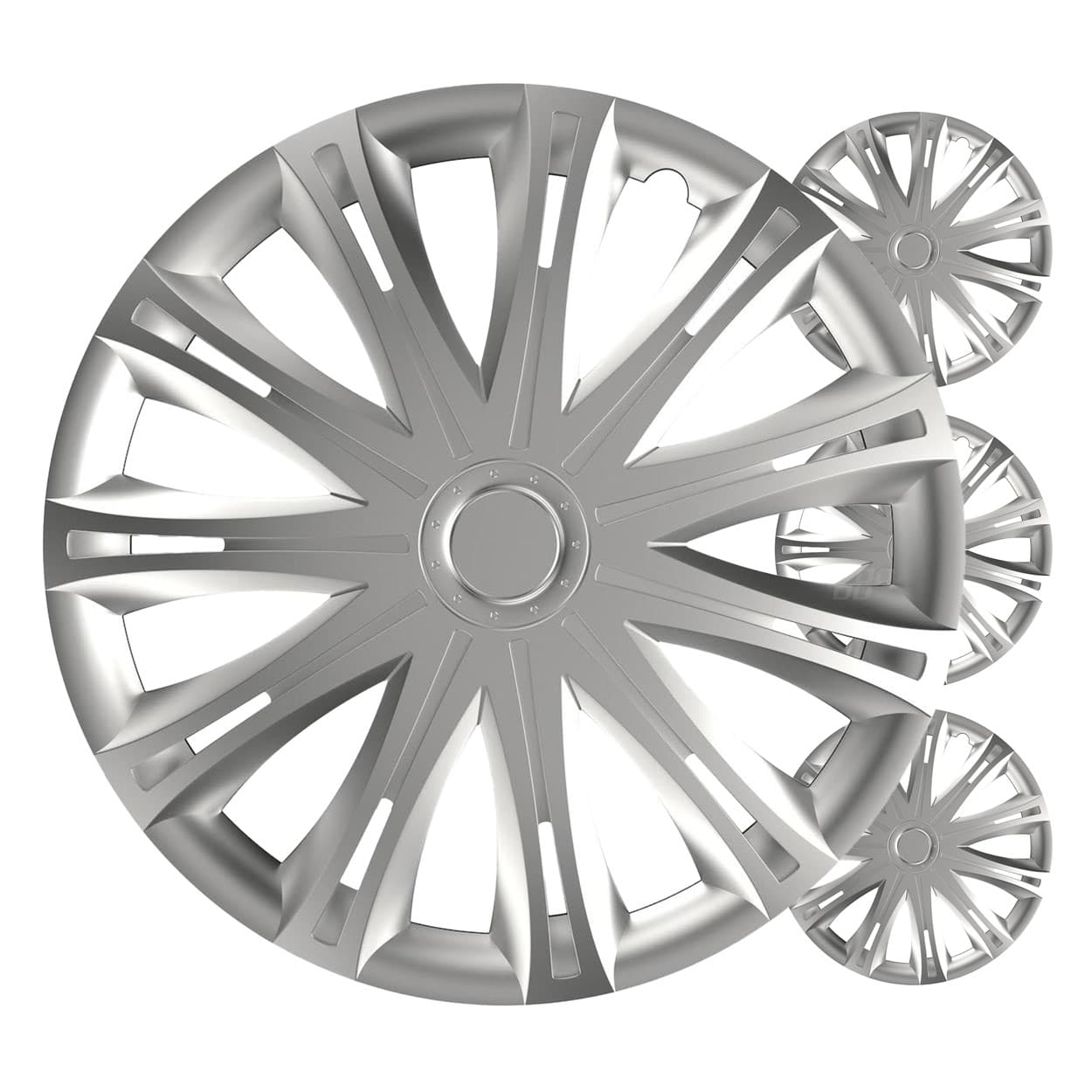 Komplet 4 srebrnih avtomobilskih pokrovov Spark 16"