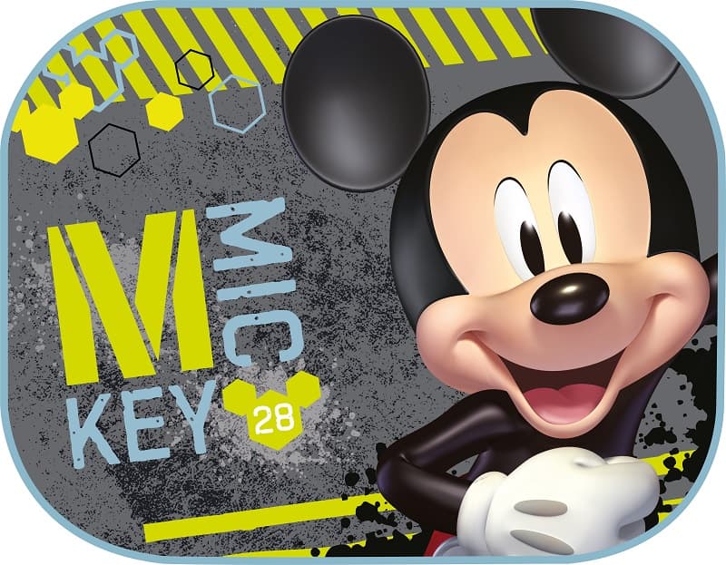 SEVEN Stranska senčila za avto, Mickey Mouse, 2 kosa, 44x35cm