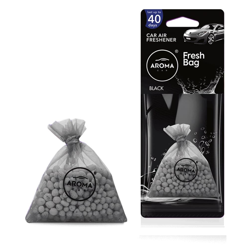 AROMA CAR Osvežilec zraka Fresh Bag Black - keramični