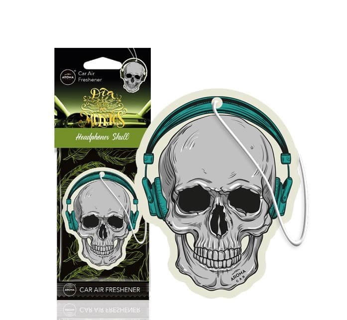 AMiO osvežilec zraka MUERTOS Headphones Skull, celulozna obesek