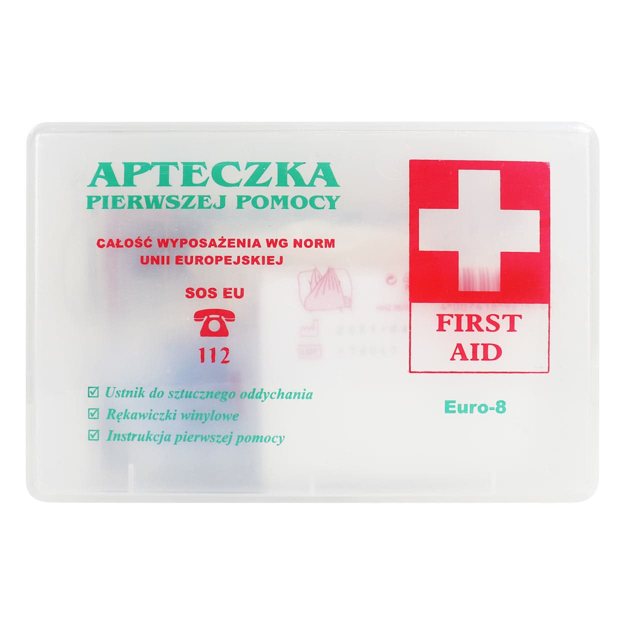 Komplet prve pomoči B-Euro-8, prozorna embalaža, GODMAR