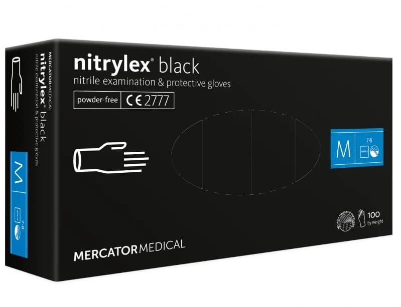MERCATOR Nitrylex Black nitrilne rokavice, L