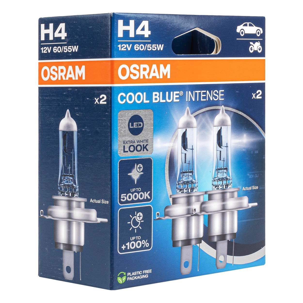 Osram COOL BLUE NEXTGEN H4 (12V, 60/55W, 5000K) halogen žarnici - 2 kos.