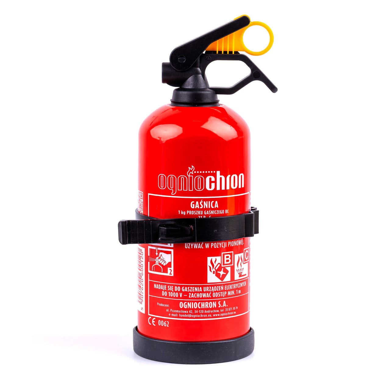 Prašni gasilni aparat OGNIOCHRON GP-1 BC z obešalom (1kg)